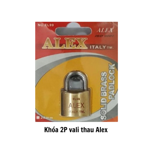 Khoá 2p vali thau Alex