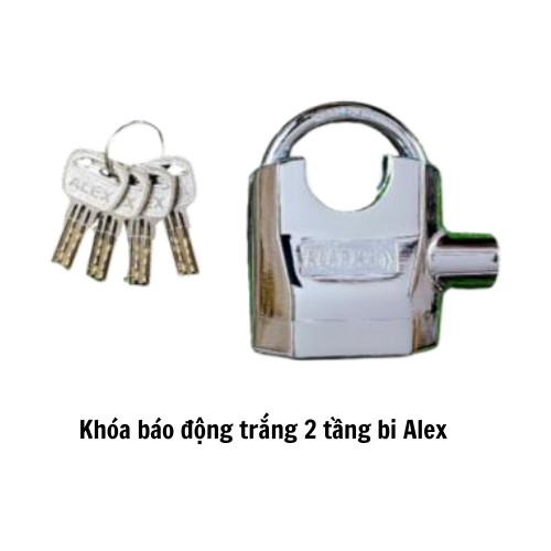 Khóa báo động trắng 2 tầng bi Alex