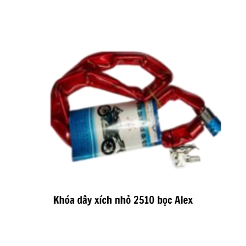 Khóa dây xích nhỏ 2510 bọc  Alex