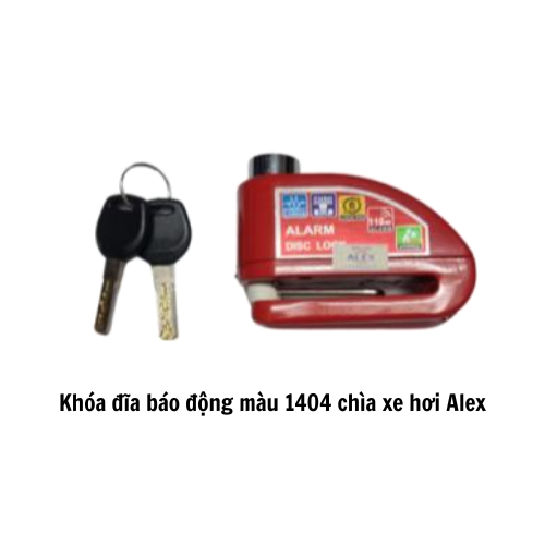 Khóa đĩa báo động màu 1404 chìa xe hơi Alex