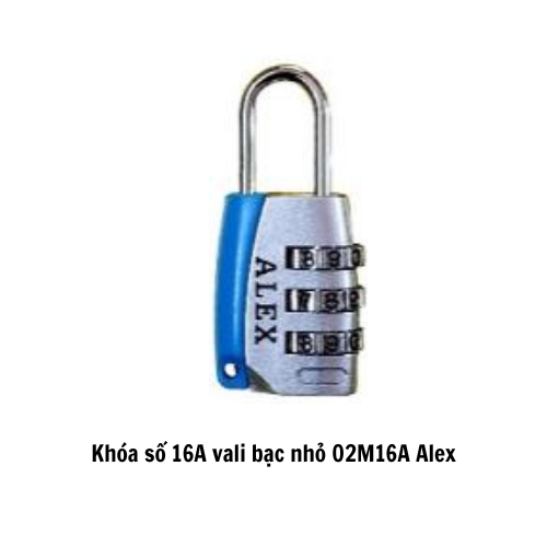 Khóa số 16A vali bạc nhỏ 02M16A Alex