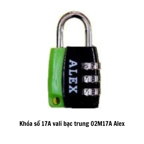 Khóa số 17A vali bạc trung 02M17A Alex