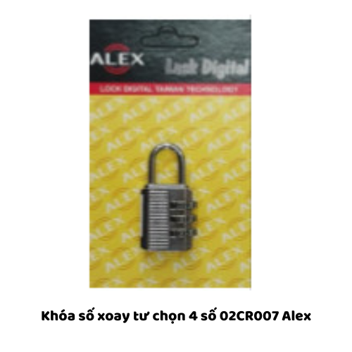 Khóa số xoay tư chọn 4 số 02CR007 Alex