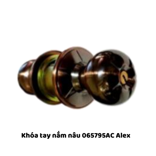 Khóa tay nắm nâu 065795AC Alex