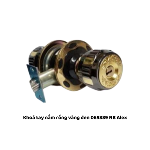 Khoá tay nắm rồng vàng đen 065889 NB Alex