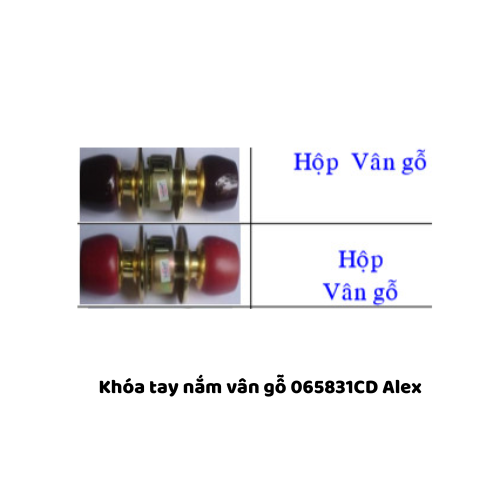 Khóa tay nắm vân gỗ 065831CD Alex