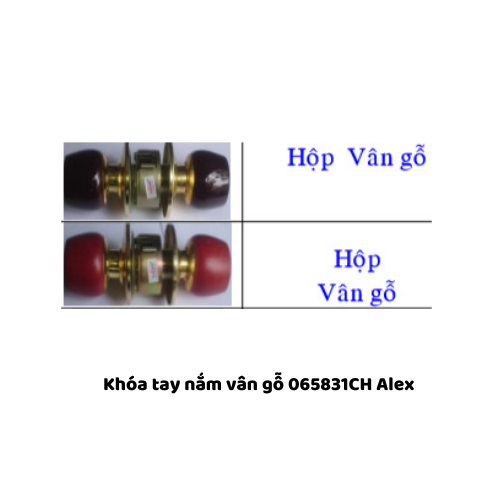 Khóa tay nắm vân gỗ 065831CH Alex