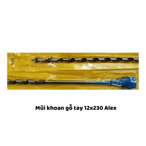 Mũi khoan gỗ tay 12x230 Alex