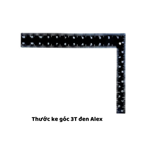 Thước ke góc 3T đen Alex