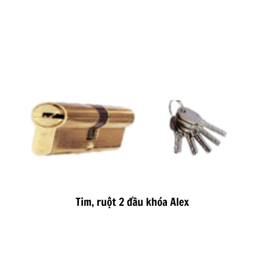 Tim, ruột 2 đầu khóa Alex