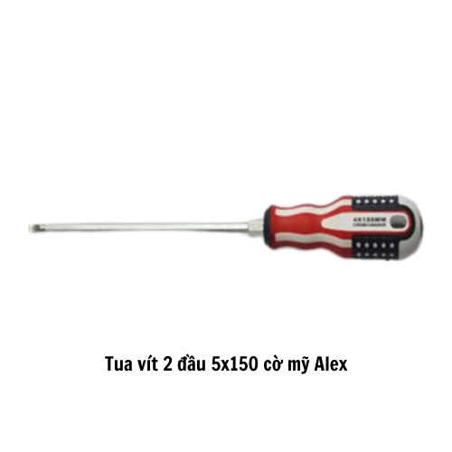 Tua vít 2 đầu 5x150 cờ mỹ Alex