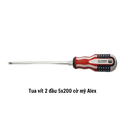 Tua vít 2 đầu 5x200 cờ mỹ Alex