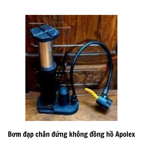 Bơm đạp chân đứng không đồng hồ  Apolex