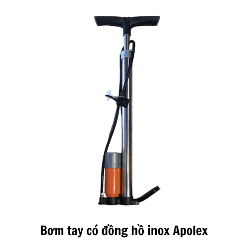 Bơm tay có đồng hồ inox Apolex