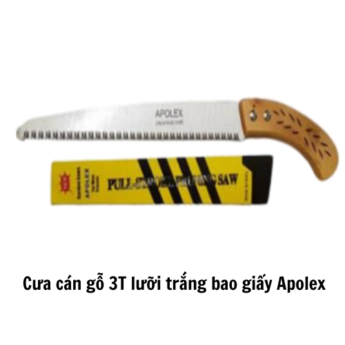 Cưa cán gỗ 3T lưỡi trắng bao giấy Apolex