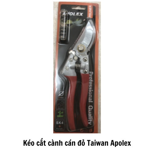 Kéo cắt cành cán đỏ Taiwan Apolex