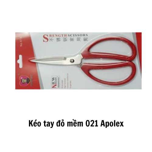 Kéo tay đỏ mềm 021 Apolex