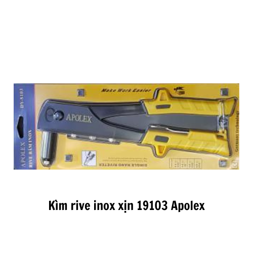 Kìm rive inox xịn 19103 Apolex