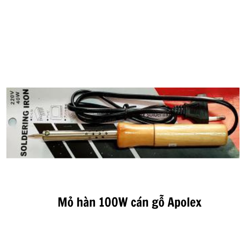 Mỏ hàn 100W cán gỗ Apolex