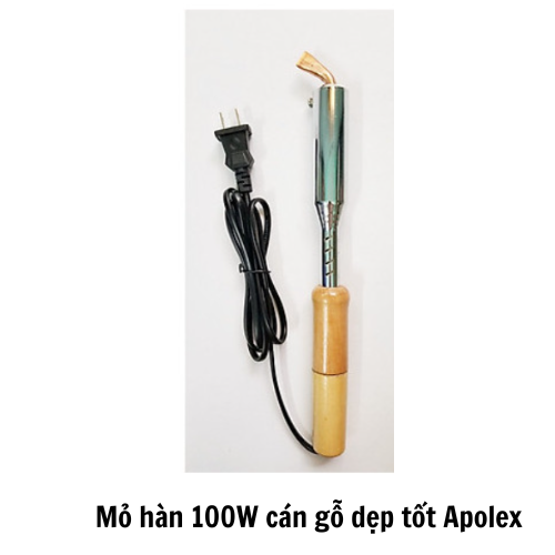 Mỏ hàn 100W cán gỗ dẹp tốt Apolex