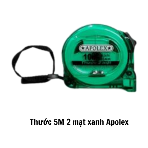 Thước 5M 2 mặt xanh Apolex