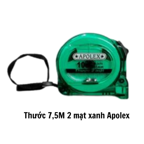 Thước 7,5M 2 mặt xanh Apolex