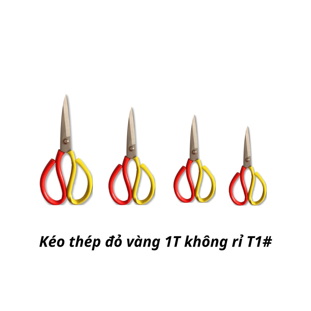 Kéo thép đỏ vàng 1T không rỉ T1#