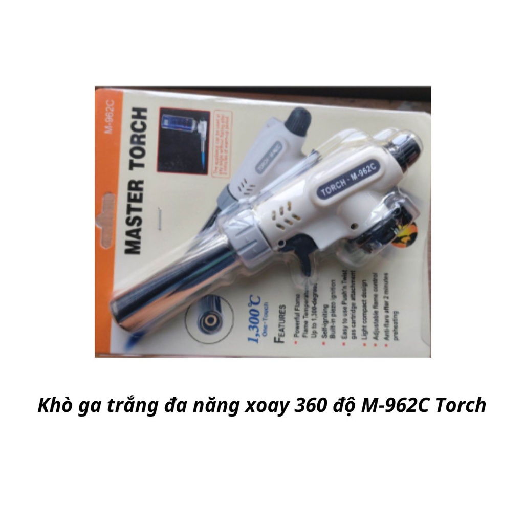 Khò ga trắng đa năng xoay 360 độ M-962C Torch 