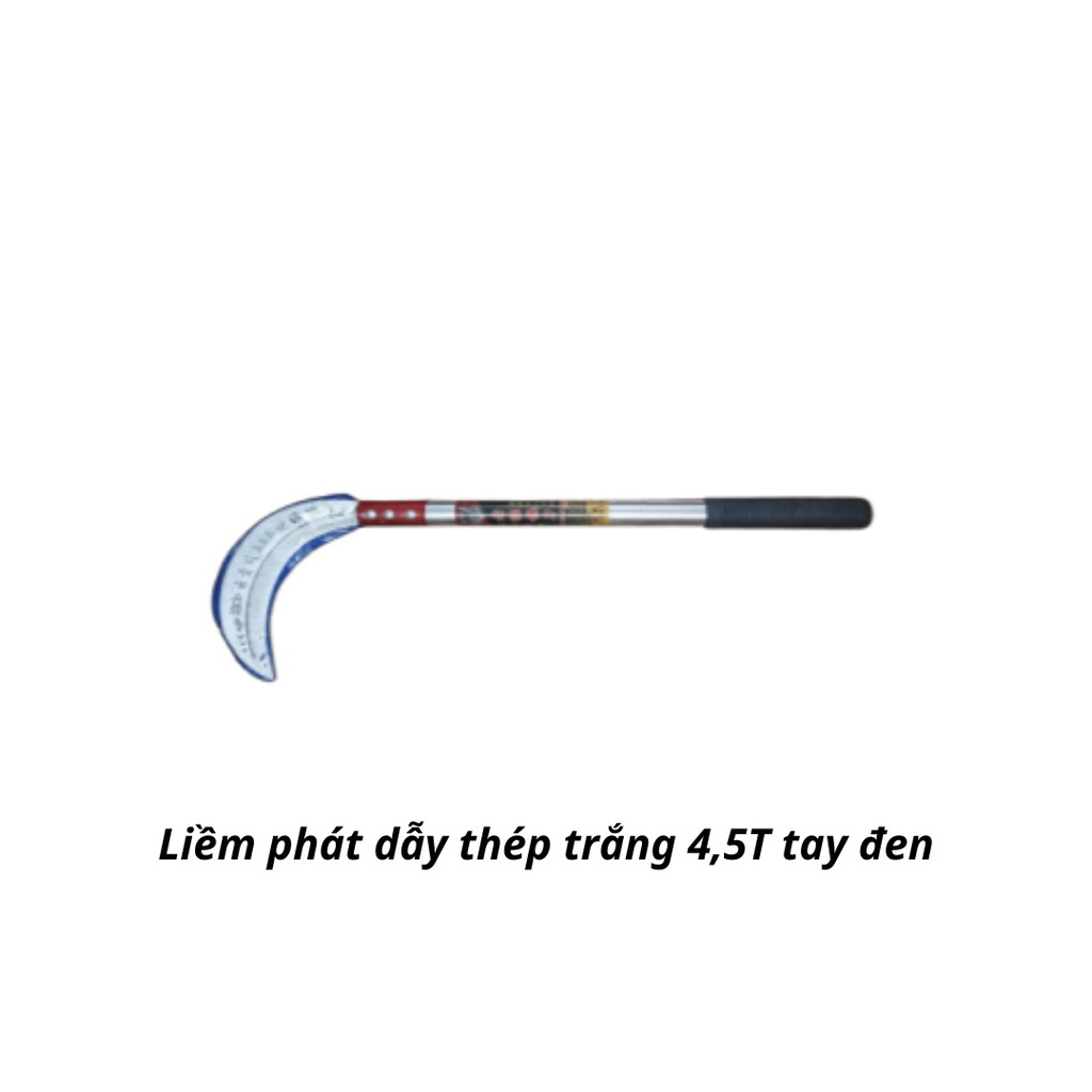 Liềm phát dẫy thép trắng 4,5T tay đen