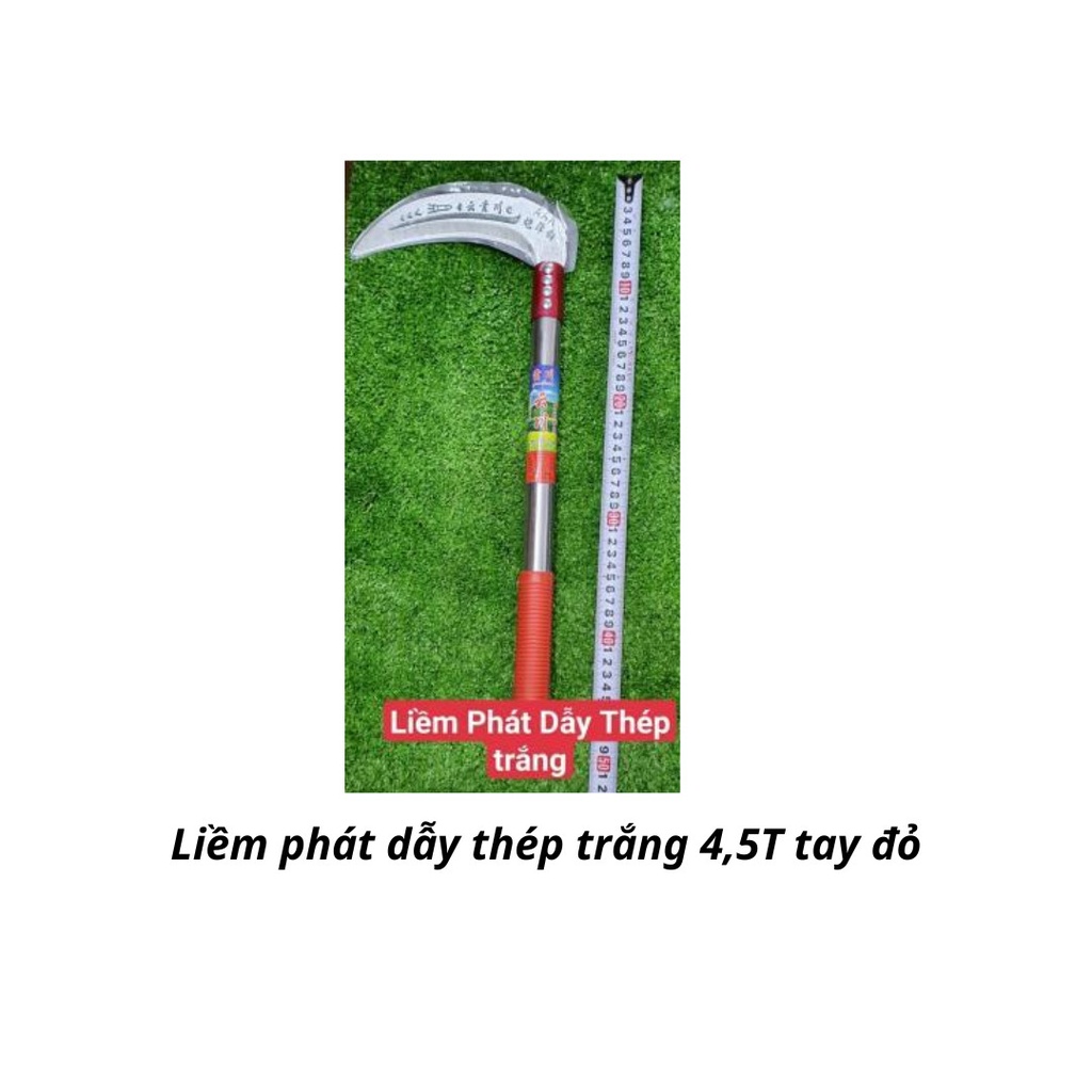 Liềm phát dẫy thép trắng 4,5T tay đỏ