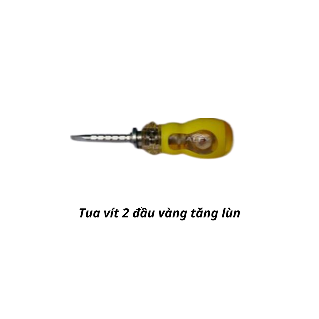 Tua vít 2 đầu vàng tăng lùn