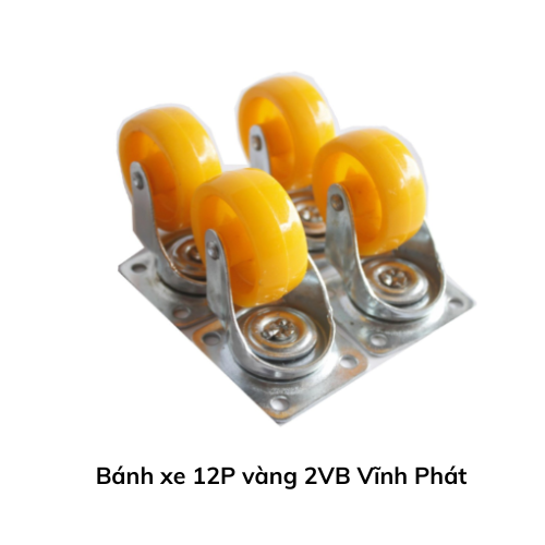 Bánh xe 12P vàng 2VB Vĩnh Phát