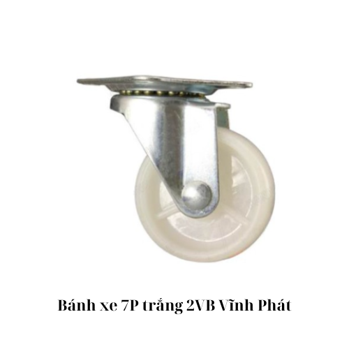 Bánh xe 7P trắng 2VB Vĩnh Phát