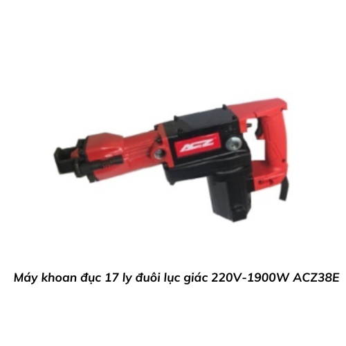 Máy khoan đục 17 ly đuôi lục giác 220V-1900W ACZ38E