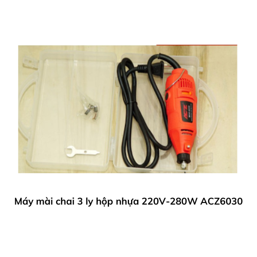 Máy mài chai 3 ly hộp nhựa 220V-280W ACZ6030