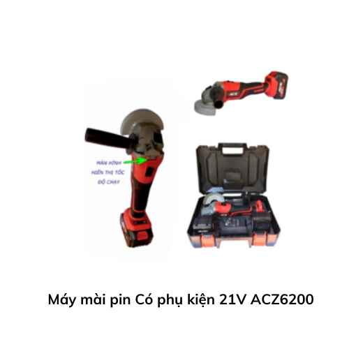 Máy mài pin Có phụ kiện 21V ACZ6200 