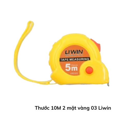 Thước 10M 2 mặt vàng 03 Liwin