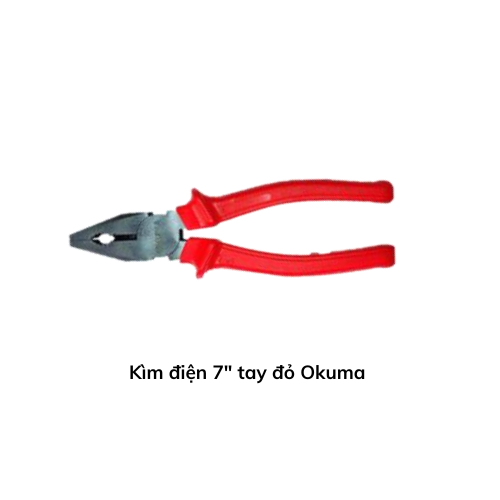 Kìm điện 7" tay đỏ Okuma