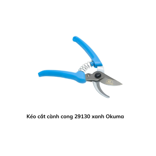 Kéo cắt cành cong 29130 xanh Okuma