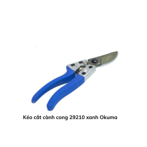 Kéo cắt cành cong 29210 xanh Okuma