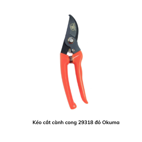 Kéo cắt cành cong 29318 đỏ Okuma