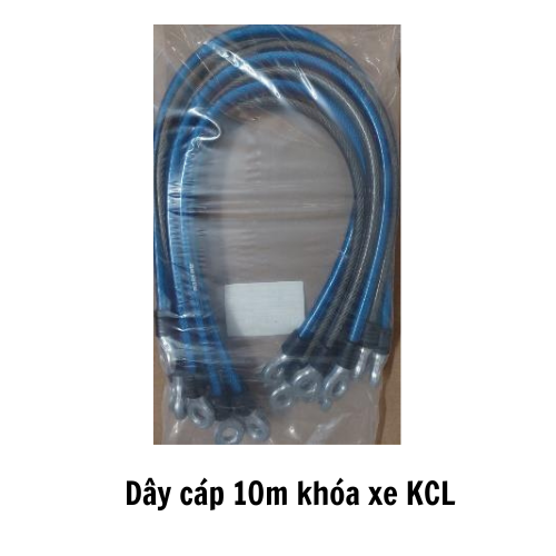 Dây cáp 10m khóa xe KCL