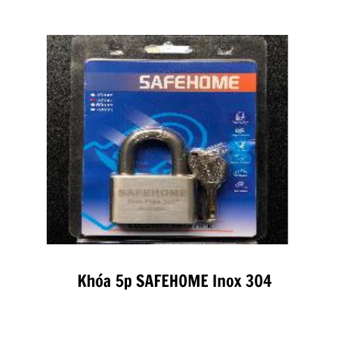 Khóa 5p SAFEHOME Inox 304