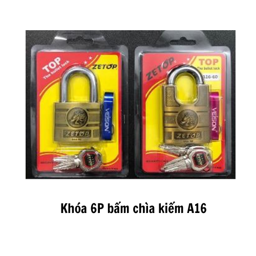 Khóa 6P bấm chìa kiếm A16