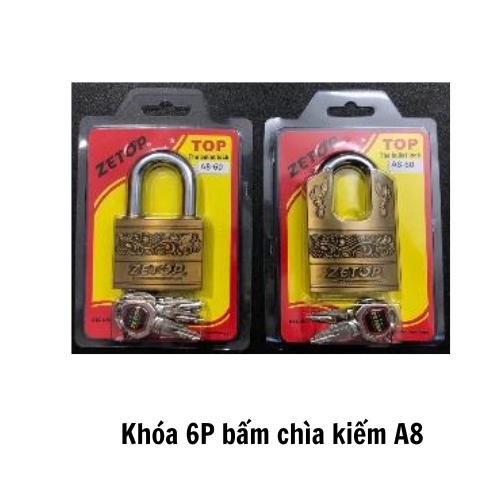 Khóa 6P bấm chìa kiếm A8