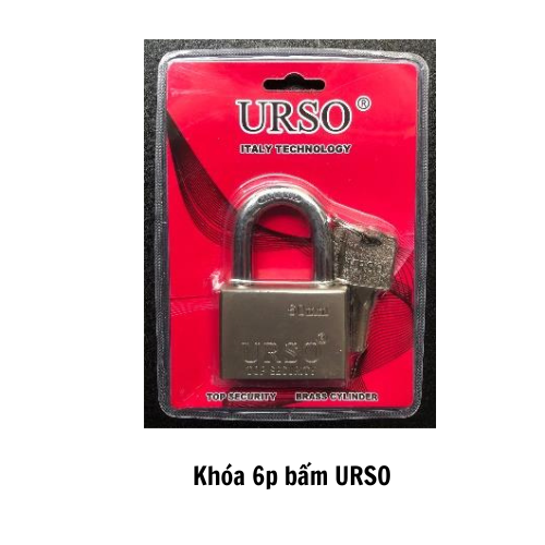 Khóa 6p bấm URSO