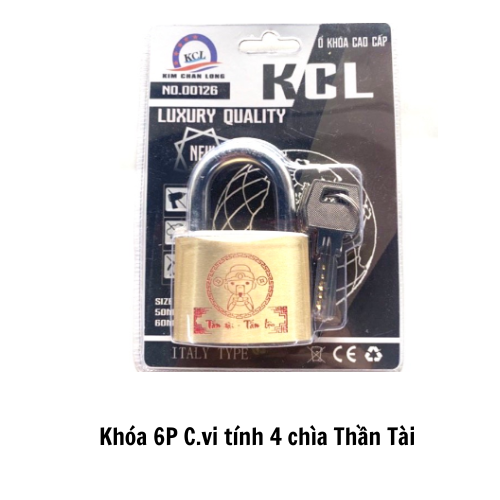 Khóa 6P C.vi tính 4 chìa Thần Tài