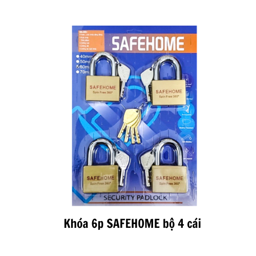 Khóa 6p SAFEHOME bộ 4 cái