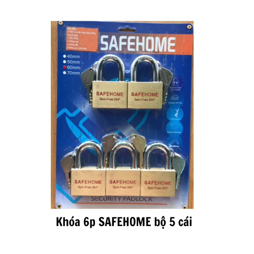 Khóa 6p SAFEHOME bộ 5 cái