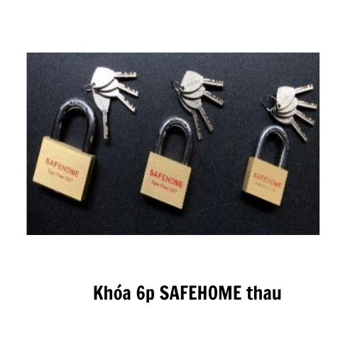 Khóa 6p SAFEHOME thau